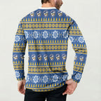 Eels Rugby Christmas Button Sweatshirt Aboriginal Seamless Cardigan Inspired