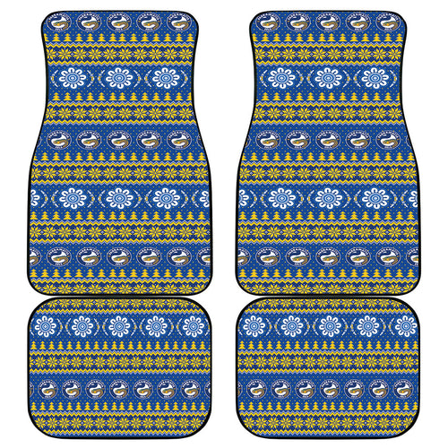 Eels Rugby Christmas Car Mats Aboriginal Seamless Cardigan Inspired