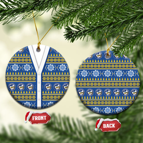 Eels Rugby Christmas Ceramic Ornament Aboriginal Seamless Cardigan Inspired