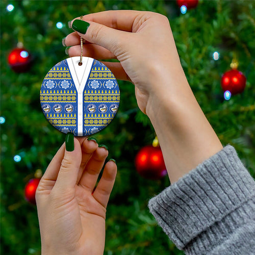 Eels Rugby Christmas Ceramic Ornament Aboriginal Seamless Cardigan Inspired