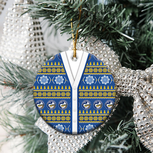 Eels Rugby Christmas Ceramic Ornament Aboriginal Seamless Cardigan Inspired