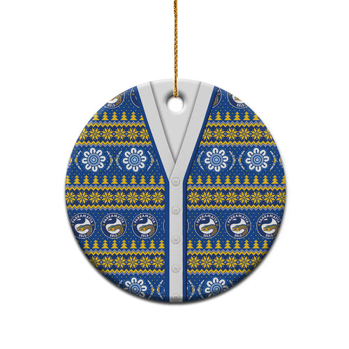 Eels Rugby Christmas Ceramic Ornament Aboriginal Seamless Cardigan Inspired