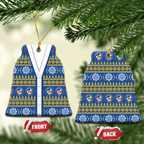 Eels Rugby Christmas Ceramic Ornament Aboriginal Seamless Cardigan Inspired