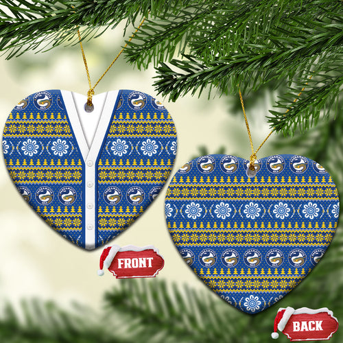 Eels Rugby Christmas Ceramic Ornament Aboriginal Seamless Cardigan Inspired