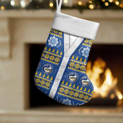 Eels Rugby Christmas Stocking Aboriginal Seamless Cardigan Inspired