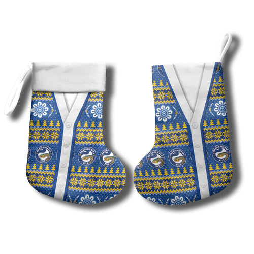 Eels Rugby Christmas Stocking Aboriginal Seamless Cardigan Inspired