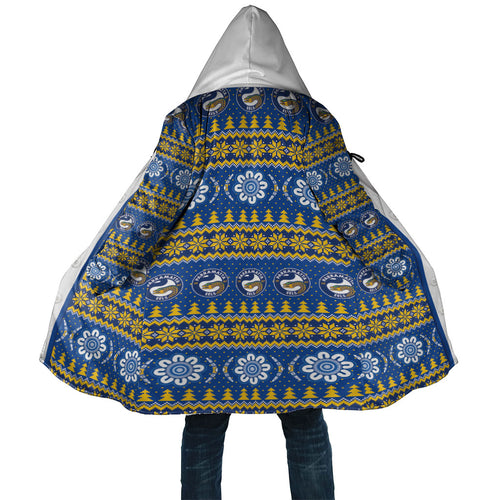 Eels Rugby Christmas Cloak Aboriginal Seamless Cardigan Inspired