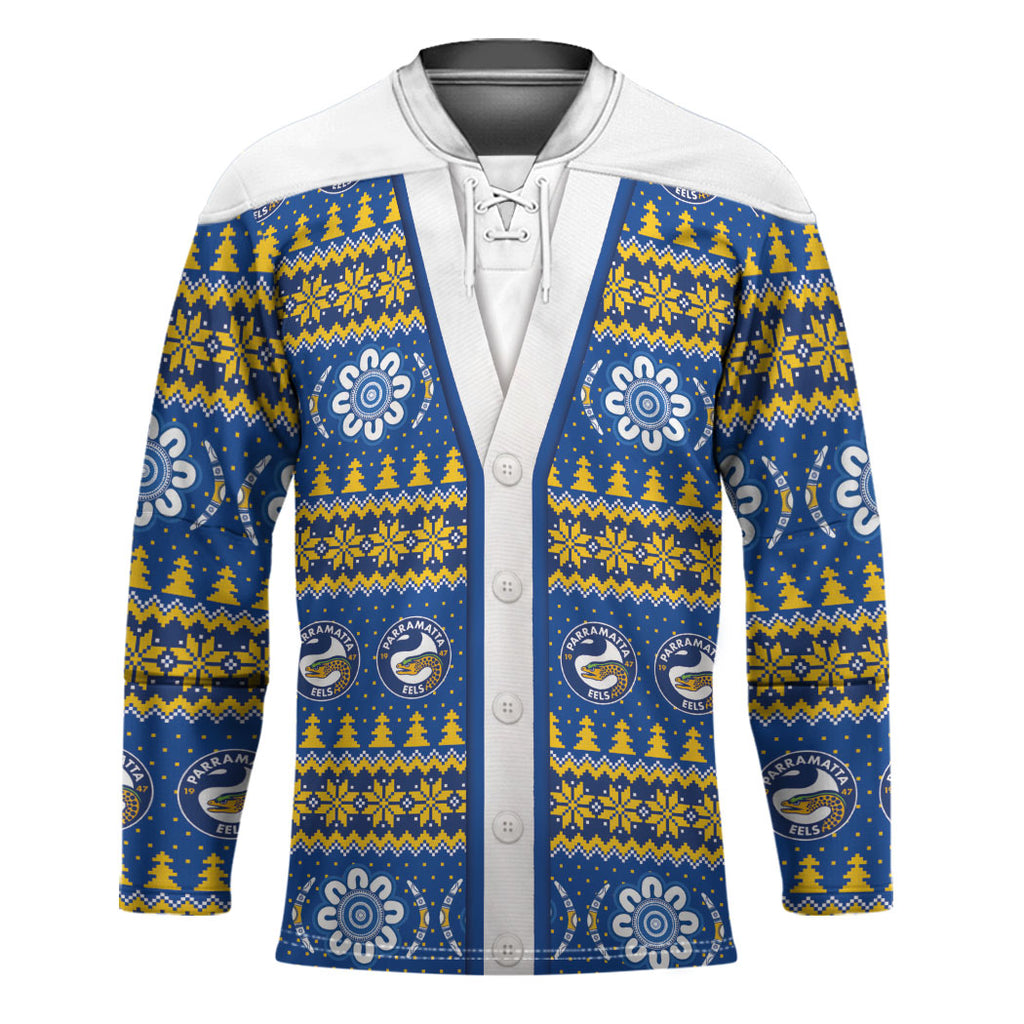 Eels Rugby Christmas Hockey Jersey Aboriginal Seamless Cardigan Inspired