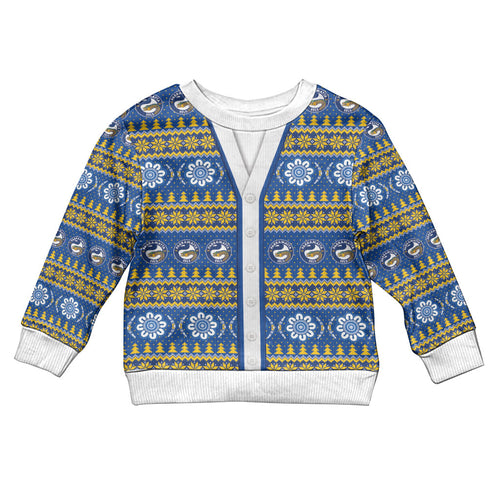 Eels Rugby Christmas Kid Ugly Christmas Sweater Aboriginal Seamless Cardigan Inspired