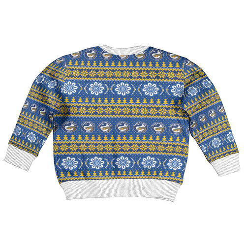 Eels Rugby Christmas Kid Ugly Christmas Sweater Aboriginal Seamless Cardigan Inspired
