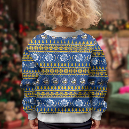 Eels Rugby Christmas Kid Ugly Christmas Sweater Aboriginal Seamless Cardigan Inspired