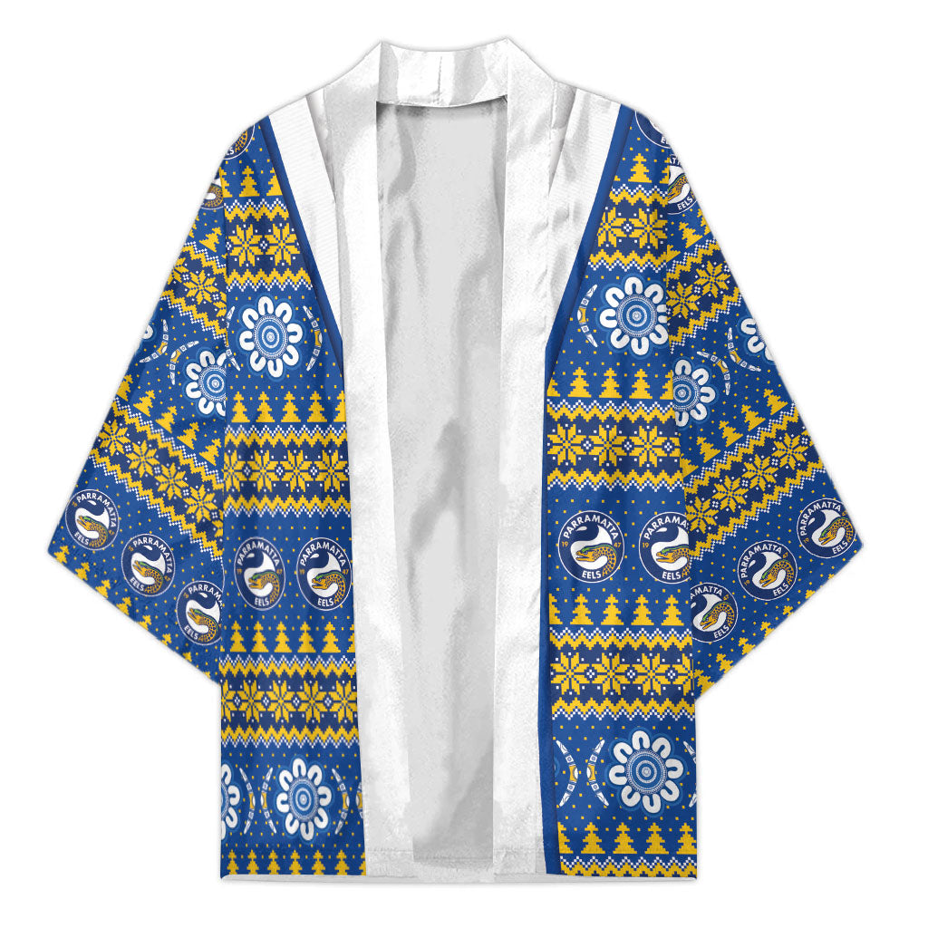 Eels Rugby Christmas Kimono Aboriginal Seamless Cardigan Inspired