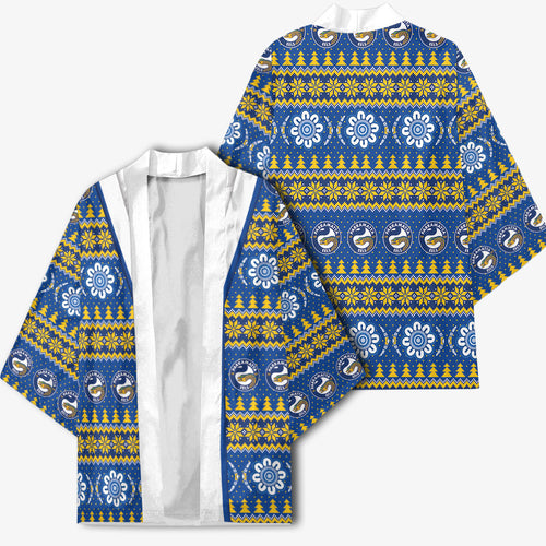 Eels Rugby Christmas Kimono Aboriginal Seamless Cardigan Inspired