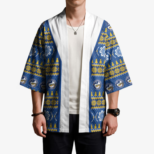 Eels Rugby Christmas Kimono Aboriginal Seamless Cardigan Inspired