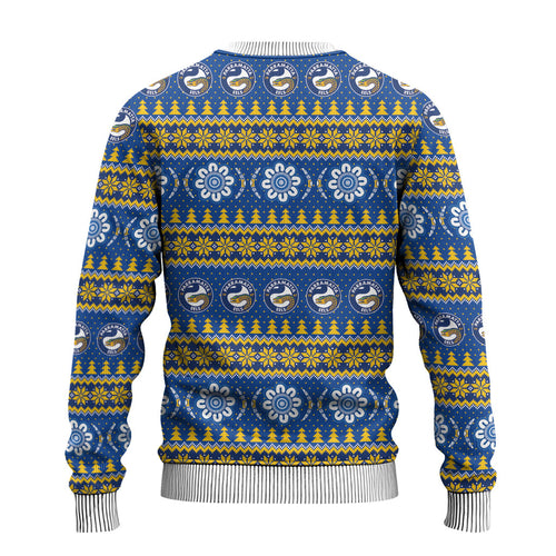 Eels Rugby Christmas Ugly Christmas Sweater Aboriginal Seamless Cardigan Inspired