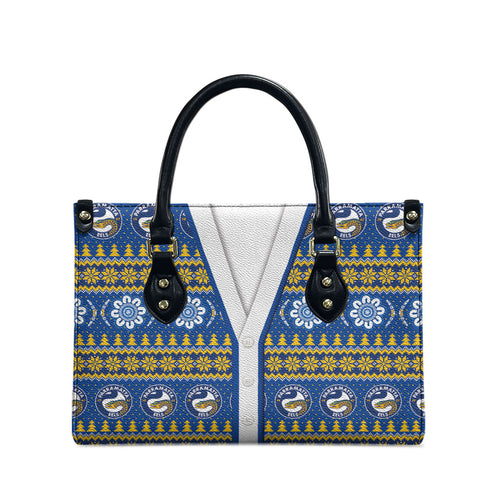 Eels Rugby Christmas Leather Bag Aboriginal Seamless Cardigan Inspired