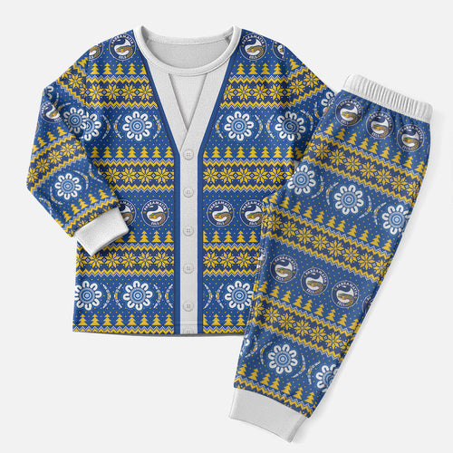 Eels Rugby Christmas Pajama Set Aboriginal Seamless Cardigan Inspired