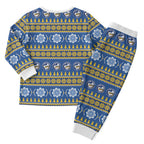 Eels Rugby Christmas Pajama Set Aboriginal Seamless Cardigan Inspired