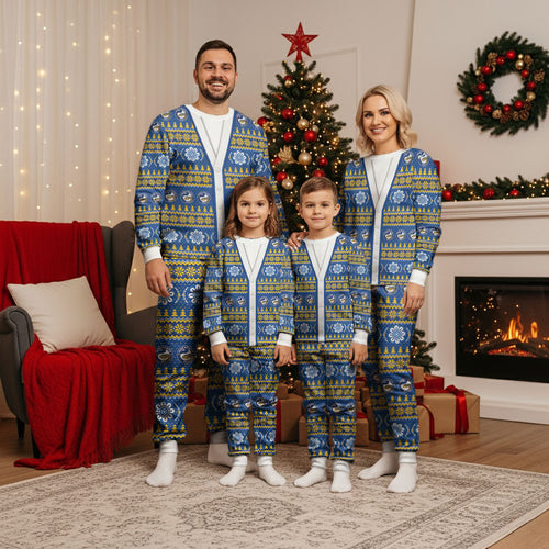 Eels Rugby Christmas Pajama Set Aboriginal Seamless Cardigan Inspired