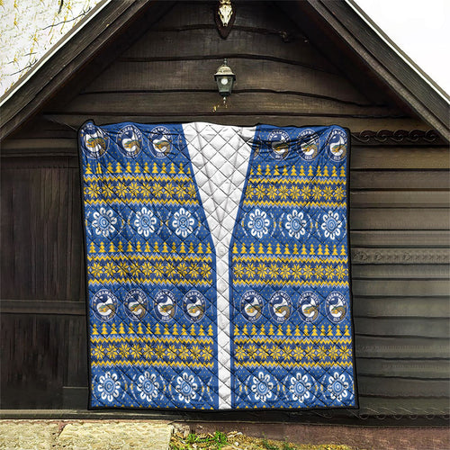 Eels Rugby Christmas Quilt Aboriginal Seamless Cardigan Inspired