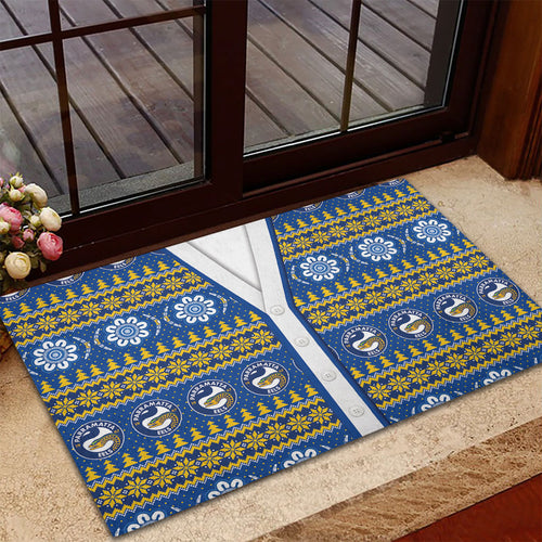 Eels Rugby Christmas Rubber Doormat Aboriginal Seamless Cardigan Inspired