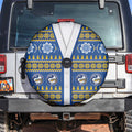 Eels Rugby Christmas Spare Tire Cover Aboriginal Seamless Cardigan Inspired