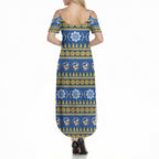 Eels Rugby Christmas Summer Maxi Dress Aboriginal Seamless Cardigan Inspired