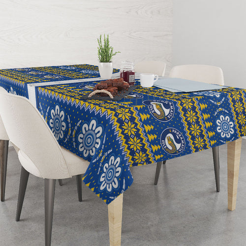 Eels Rugby Christmas Tablecloth Aboriginal Seamless Cardigan Inspired