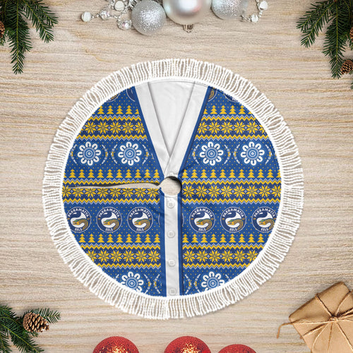 Eels Rugby Christmas Tree Skirt Aboriginal Seamless Cardigan Inspired