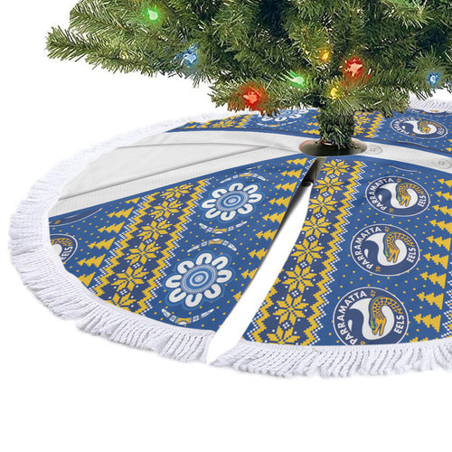 Eels Rugby Christmas Tree Skirt Aboriginal Seamless Cardigan Inspired