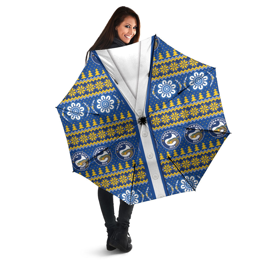 Eels Rugby Christmas Umbrella Aboriginal Seamless Cardigan Inspired