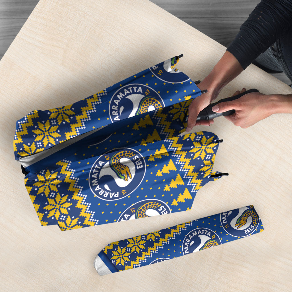 Eels Rugby Christmas Umbrella Aboriginal Seamless Cardigan Inspired