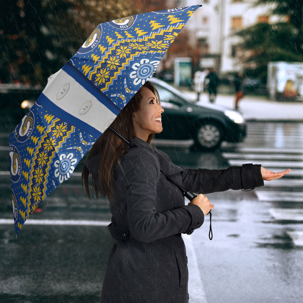 Eels Rugby Christmas Umbrella Aboriginal Seamless Cardigan Inspired