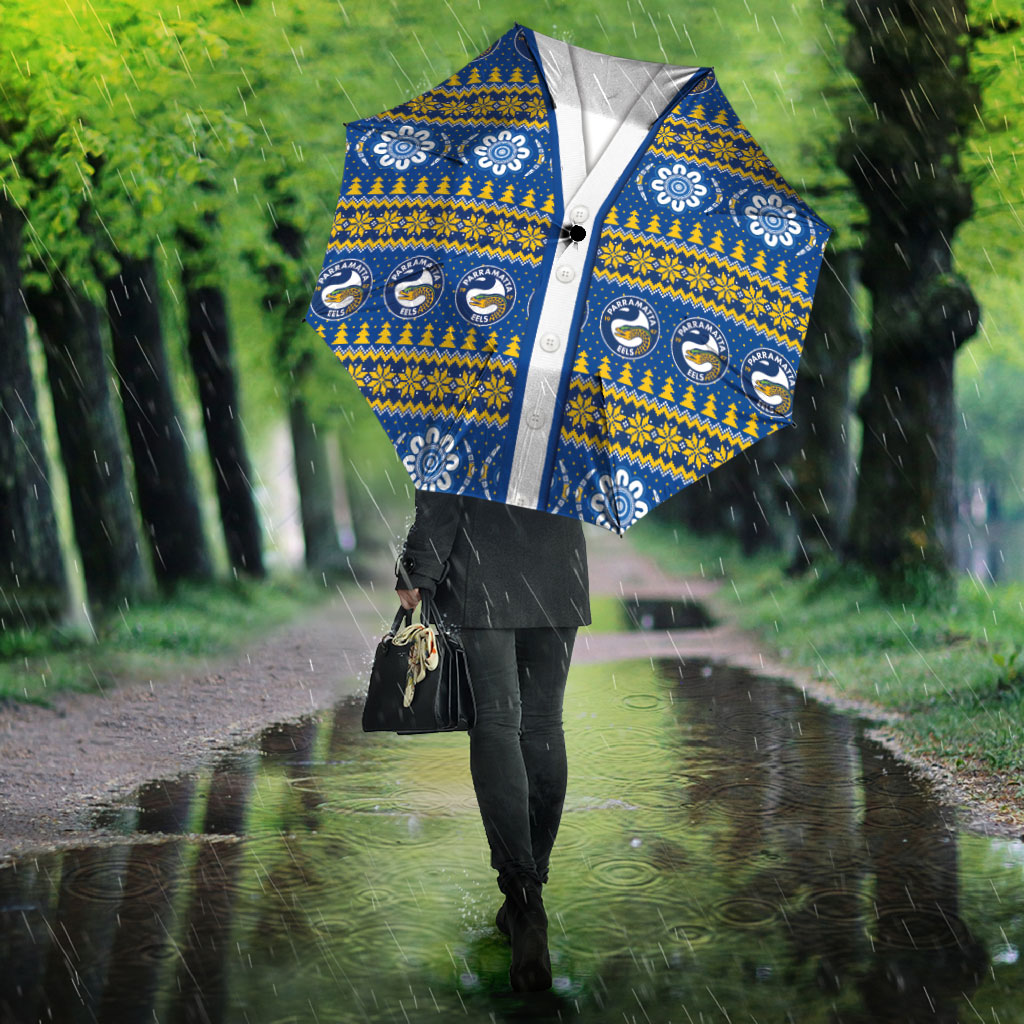 Eels Rugby Christmas Umbrella Aboriginal Seamless Cardigan Inspired