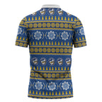 Eels Rugby Christmas Zipper Polo Shirt Aboriginal Seamless Cardigan Inspired