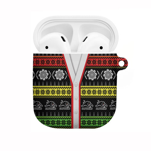 Panthers Rugby Christmas AirPods Case Aboriginal Seamless Cardigan Inspired