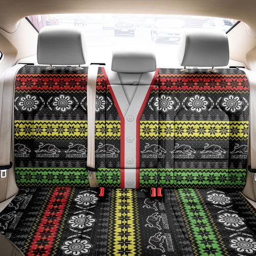 Panthers Rugby Christmas Back Car Seat Cover Aboriginal Seamless Cardigan Inspired