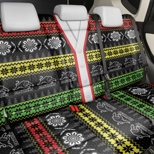 Panthers Rugby Christmas Back Car Seat Cover Aboriginal Seamless Cardigan Inspired
