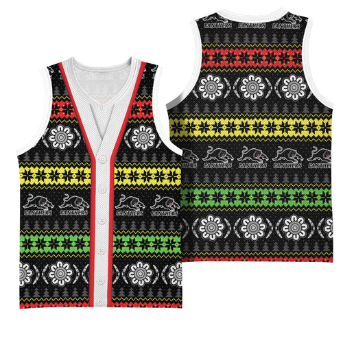 Panthers Rugby Christmas Basketball Jersey Aboriginal Seamless Cardigan Inspired