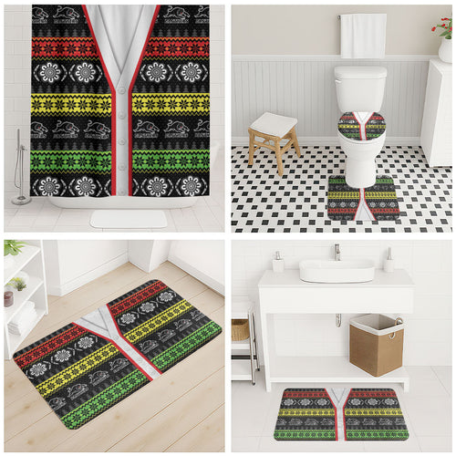 Panthers Rugby Christmas Bathroom Set Aboriginal Seamless Cardigan Inspired
