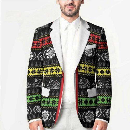 Panthers Rugby Christmas Blazer Aboriginal Seamless Cardigan Inspired