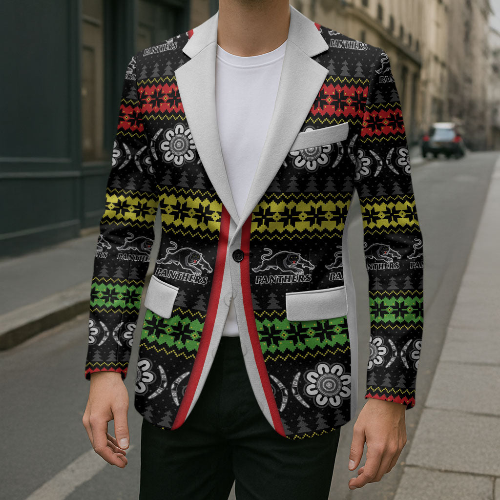 Panthers Rugby Christmas Blazer Aboriginal Seamless Cardigan Inspired