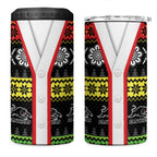 Panthers Rugby Christmas 4 in 1 Can Cooler Tumbler Aboriginal Seamless Cardigan Inspired