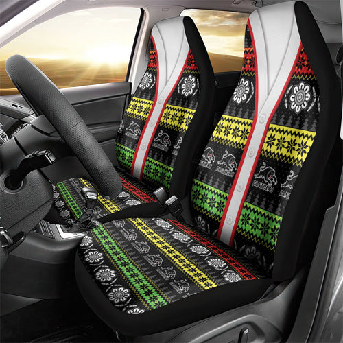 Panthers Rugby Christmas Car Seat Cover Aboriginal Seamless Cardigan Inspired
