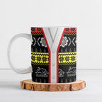 Panthers Rugby Christmas Ceramic Mug Aboriginal Seamless Cardigan Inspired