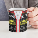 Panthers Rugby Christmas Ceramic Mug Aboriginal Seamless Cardigan Inspired
