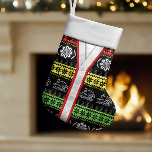 Panthers Rugby Christmas Stocking Aboriginal Seamless Cardigan Inspired