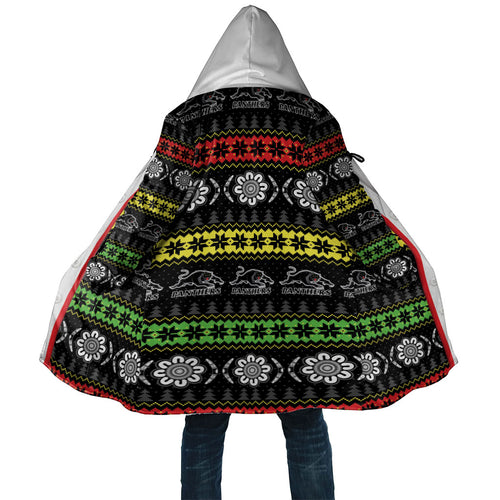 Panthers Rugby Christmas Cloak Aboriginal Seamless Cardigan Inspired