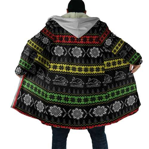 Panthers Rugby Christmas Cloak Aboriginal Seamless Cardigan Inspired