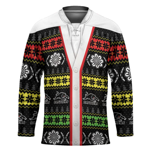 Panthers Rugby Christmas Hockey Jersey Aboriginal Seamless Cardigan Inspired